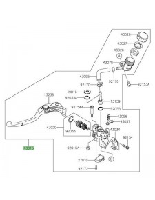 Maître-cylindre d'embrayage Kawasaki ZZR 1400 Performance sport (2016-2020) | Réf. 430150636