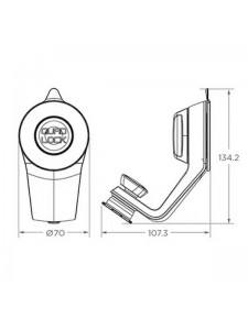 Support voiture Quad Lock QLM-CAR-4 | Moto Shop 35