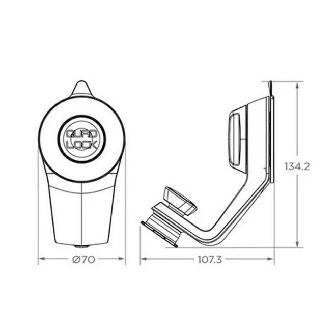 Support voiture Quad Lock QLM-CAR-4 | Moto Shop 35
