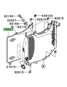 Grille de protection de radiateur Kawasaki 140371172 | Moto Shop 35