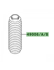 Soufflet de fourche Kawasaki KMX 125 (1999-2002) | Réf. 490061205BD