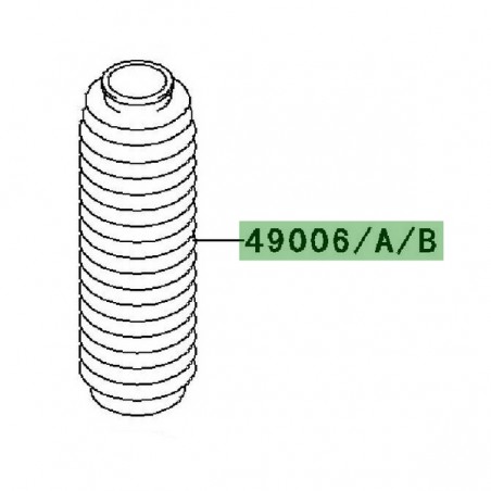 Soufflet de fourche Kawasaki KMX 125 (1999-2002) | Réf. 490061205BD