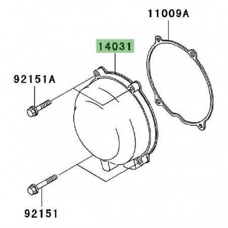 Carter d'alternateur d'origine Kawasaki 140311367 | Moto Shop 35