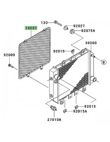 Grille de radiateur Kawasaki Er-5 (1997-2005) | Réf. 140371232