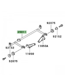 Support radiateur Kawasaki Ninja ZX-6R (1998-2002) | Réf. 350111903