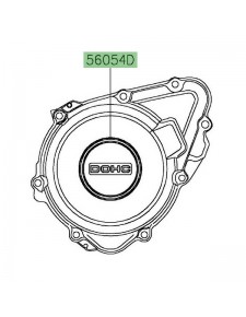 Autocollant "DOHC" carter d'alternateur Kawasaki Z900RS Café (2018-2021) | Réf. 560542418