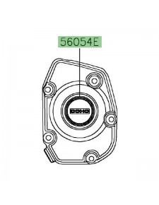 Autocollant "DOHC" carter d'allumage Kawasaki Z900RS Café (2018-2021) | Réf. 560542419