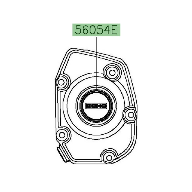 Autocollant "DOHC" carter d'allumage Kawasaki Z900RS Café (2018-2021) | Réf. 560542419