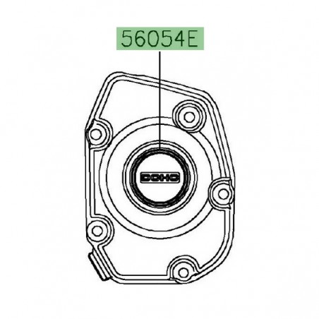 Autocollant "DOHC" carter d'allumage Kawasaki Z900RS Café (2018-2021) | Réf. 560542419