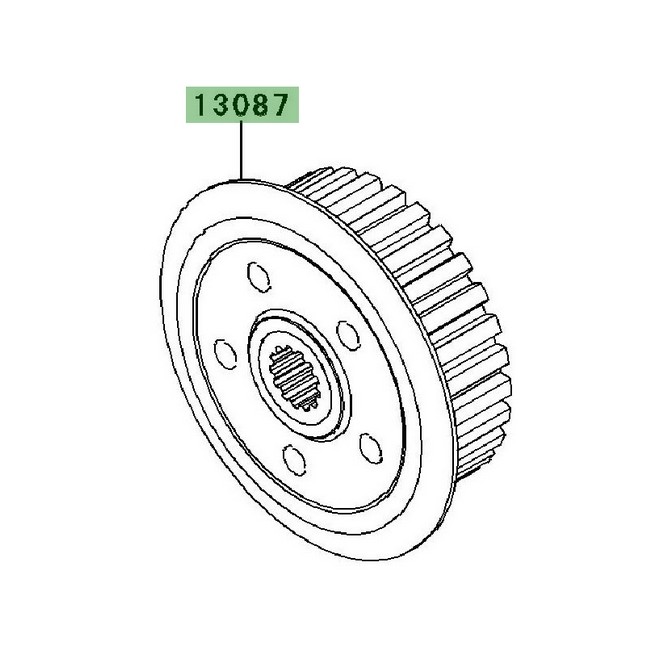 Noix d'embrayage Kawasaki 130870042 | Moto Shop 35