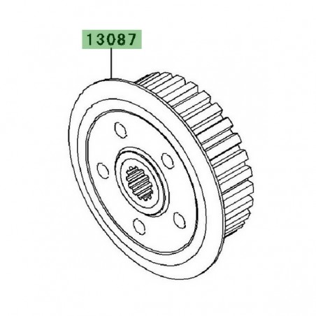 Noix d'embrayage Kawasaki 130870042 | Moto Shop 35