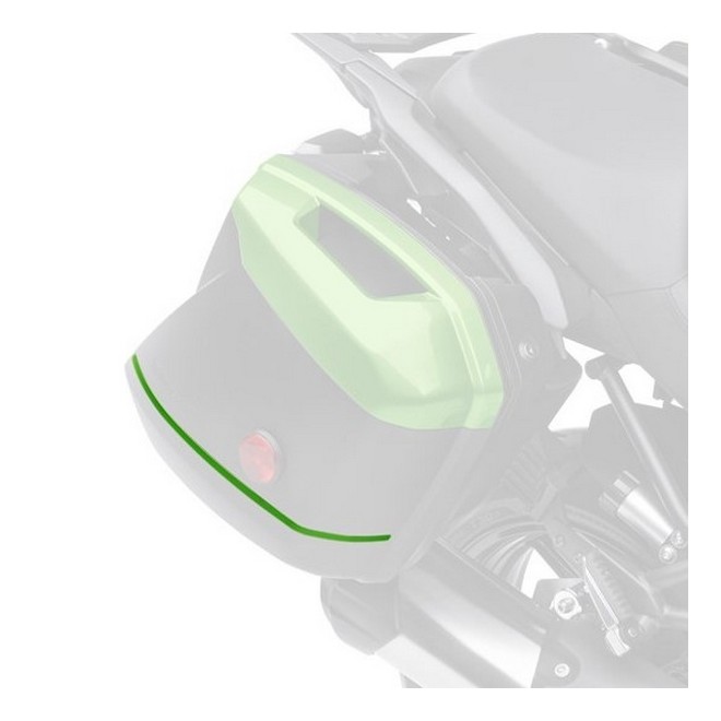 Jeu de liserés verts Candy Lime (51P) valises 2x28 litres Kawasaki Versys 650 (2022) | Réf. 99994042351PA