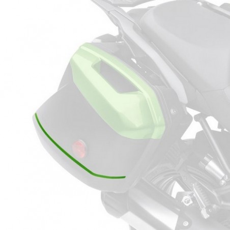 Jeu de liserés verts Candy Lime (51P) valises 2x28 litres Kawasaki Versys 650 (2022) | Réf. 99994042351PA