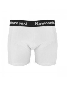 Boxer homme blanc Kawasaki | Moto Shop 35
