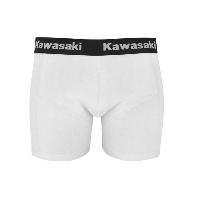 Boxer homme blanc Kawasaki | Moto Shop 35