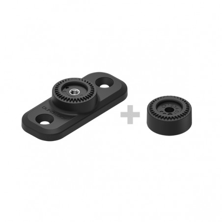 Rectangle plat 2 trous Quad Lock QLP-360-F2H | Moto Shop 35