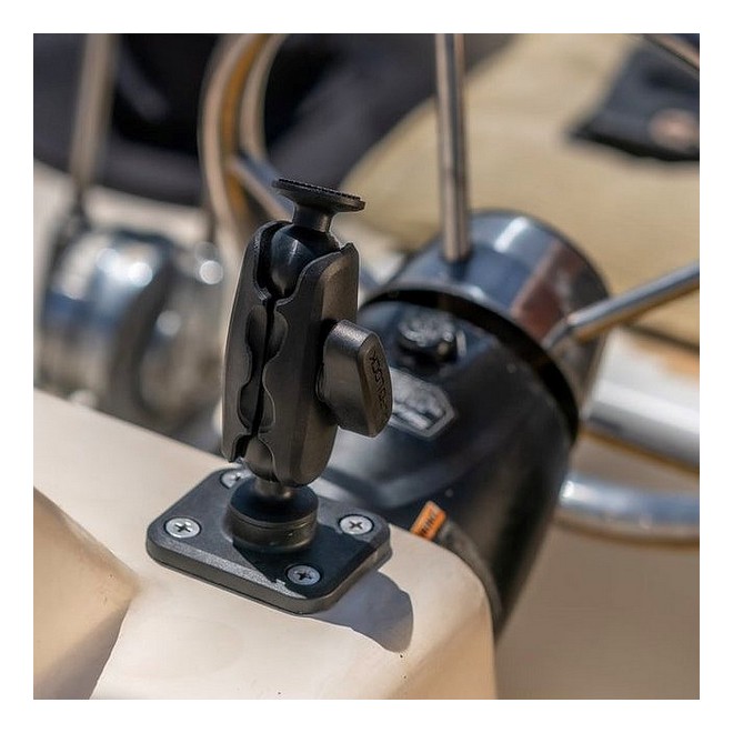 Rectangle plat 4 trous Quad Lock QLP-360-F4H | Moto Shop 35