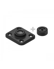 Rectangle plat 4 trous Quad Lock QLP-360-F4H | Moto Shop 35