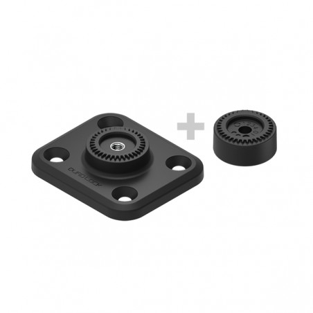 Rectangle plat 4 trous Quad Lock QLP-360-F4H | Moto Shop 35