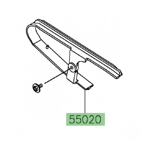 Patin de chaîne Kawasaki 550202359 | Moto Shop 35