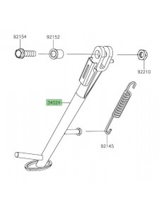 Béquille latérale d'origine Kawasaki 340240169 | Moto Shop 35