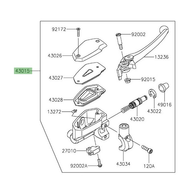 Plaquettes de frein Kawasaki 430820151 | Moto Shop 35