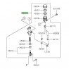 Maitre cylindre de frein arrière Kawasaki 430150754