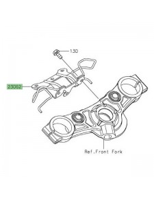 Support tête de fourche Kawasaki Z650 (2020-2024) | Réf. 230621257