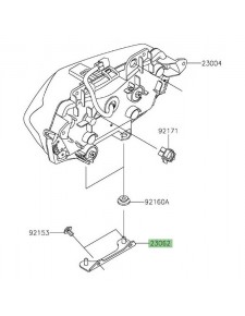 Patte inférieure support optique avant Kawasaki Z650 (2020-2024) | Réf. 230621255