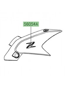 Autocollant "Z" coque de réservoir Kawasaki Z650 50th Anniversary (2022) | Réf. 560543790