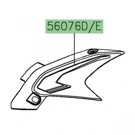 Autocollant décoratif coque de réservoir Kawasaki Z650 (2022-2023) | Moto Shop 35