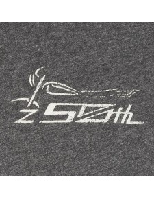 T-Shirt homme gris chiné Kawasaki "Z 50th Anniversaire" | Moto Shop 35