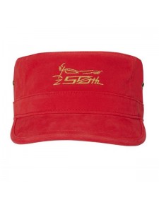Casquette style militaire rouge Kawasaki "Z 50th Anniversaire" | Moto Shop 35