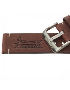 Bracelet de montre en cuir marron Kawasaki "Z 50th Anniversaire" réf. 269SEU22100U | Moto Shop 35