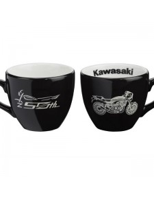 Lot de deux tasses à café en porcelaine Kawasaki "Z 50th Anniversaire" Réf. 128SEU22100U | Moto Shop 35