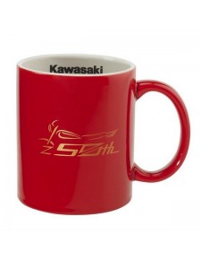 Mug rouge en porcelaine Kawasaki "Z 50th Anniversaire" Réf. 122SEU22110U | Moto Shop 35