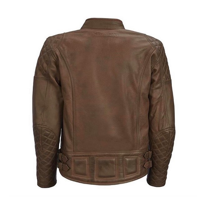 Blouson cuir marron homme RST Brandish Kawasaki | Moto Shop 35