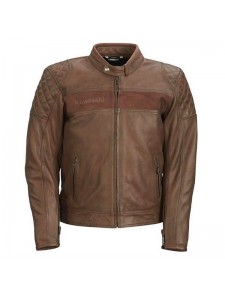 Blouson cuir marron homme RST Brandish Kawasaki | Moto Shop 35