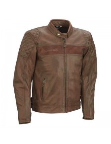 Blouson cuir marron homme RST Brandish Kawasaki