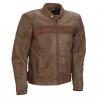 Blouson cuir marron homme RST Brandish Kawasaki