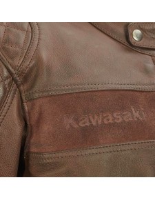 Blouson cuir marron homme RST Brandish Kawasaki | Moto Shop 35