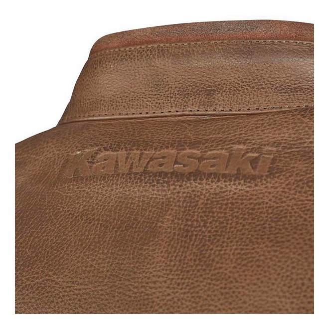 Blouson cuir marron homme RST Brandish Kawasaki | Moto Shop 35
