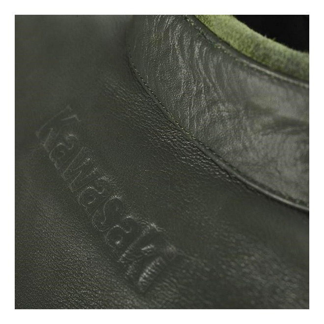 Blouson cuir vert olive homme RST Brandish Kawasaki | Moto Shop 35