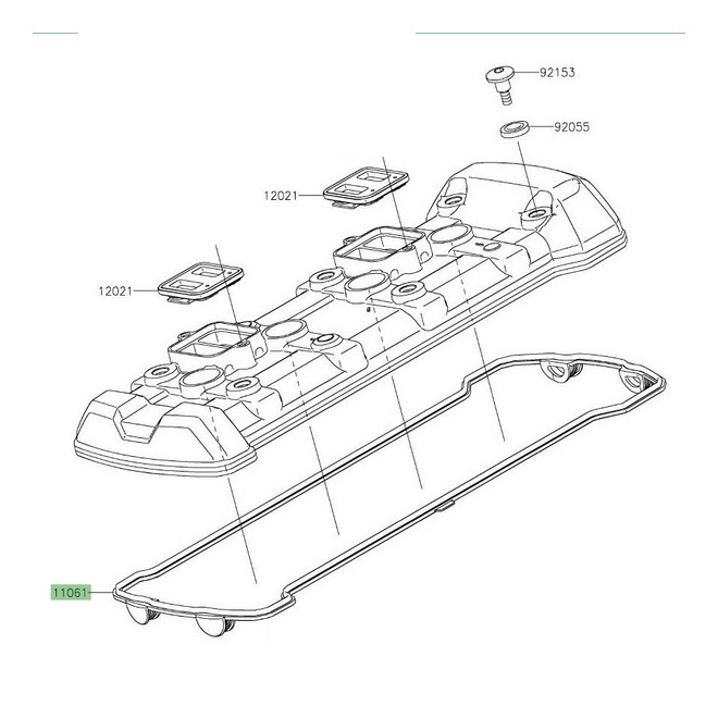 Joint de cache culbuteur Kawasaki 110610914