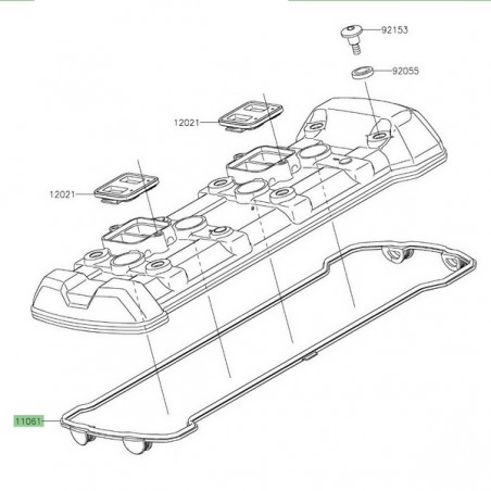 Joint de cache culbuteur Kawasaki 110610914 | Moto Shop 35