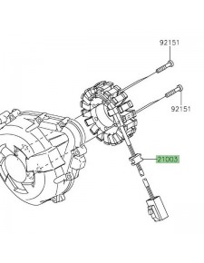 Alternateur d'origine Kawasaki 210030198 | Moto Shop 35