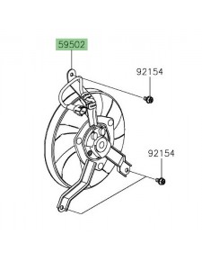 Ventilateur d'origine Kawasaki 595020638 | Moto Shop 35