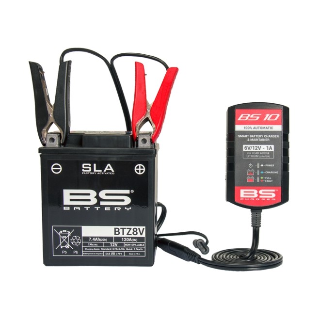 Chargeur de batterie intelligent BS BATTERY BS10 6V/12V 1A | Moto Shop 35
