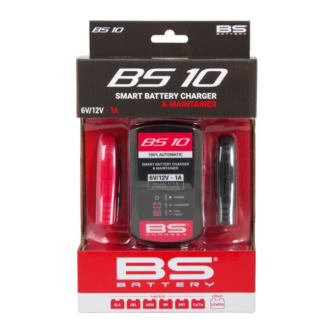 Chargeur de batterie intelligent BS BATTERY BS10 6V/12V 1A | Moto Shop 35