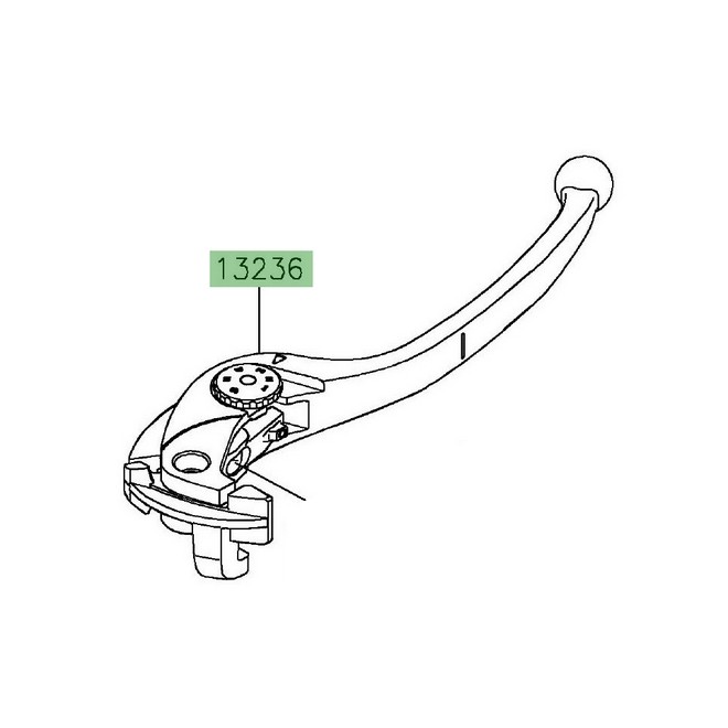 Levier de frein avant Kawasaki 132360824